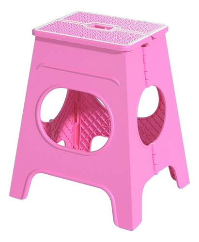 Taburete Plegable Portátil Multifuncional Rosa