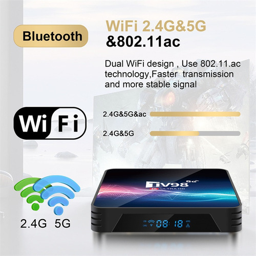 Android12 Tv Box Decodificador Wifi De Doble Banda