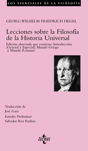 Libro Lecciones Sobre La Filosofía De La Historia Universal