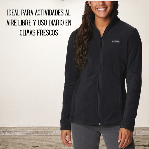 Campera Polar Columbia Basin Trail Mujer Trekking O Urbano
