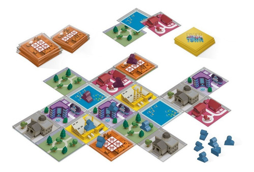 Jogo Papertown Cartas Game Buro Card Games Rpg