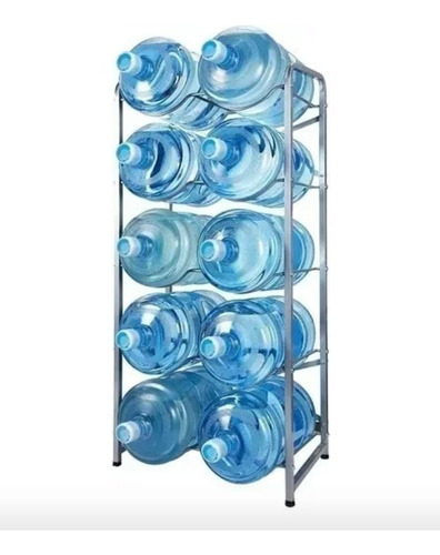 Rack De Agua Organizador De Bidones 10 Unidades Lleno/vacios