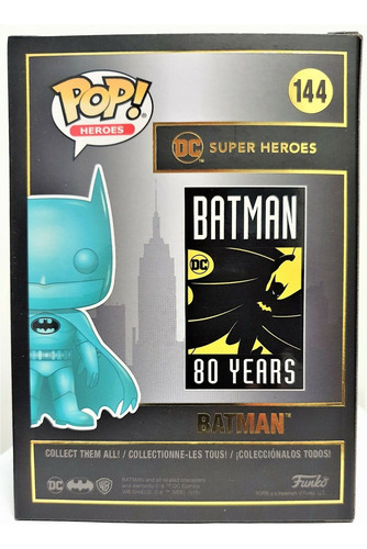 Funko Pop Batman Chrome Dc Blue 2019 Summer.
