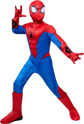 Disfraz Spiderman Deluxe Jazware Talla M 7-8