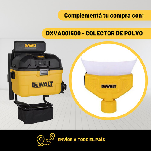 Aspiradora Dxv23g Remoto Solidos Y Liquidos 23 Lts Dewalt