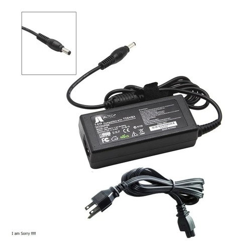 Imagen 1 de 2 de Adaptador De Corriente Toshiba 19v-3.95a 75w 5.5*2.5