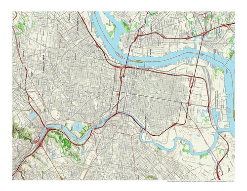 Philadelphia City Mapa 1000piezas De Rompecabezas
