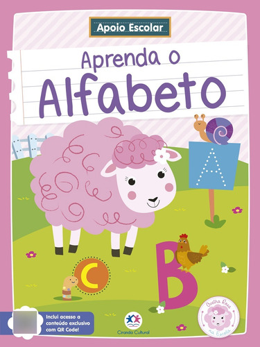 Livro Apoio Escolar - Aprenda O Alfabeto: Ovelha Rosa Na Escola 5404
