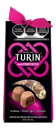 Turin Masterpieces Surtido De Chocolates Con Relleno 80g