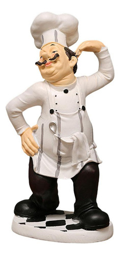 Li Estatuas Decorativas De Chef 3d-resina 3d 14x11x30cm.