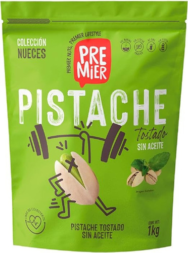 Pistache bolsa resellable Aroma Natural Premium sin TACC 1 kg 