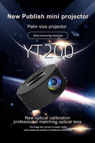. Mini Proyector Portátil Hd 1500 Lúmenes Usb Celular Mesma