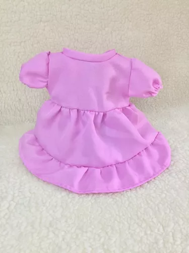 Vestido Babado Para Bebê Reborn Veste De 45 A 58 Cm