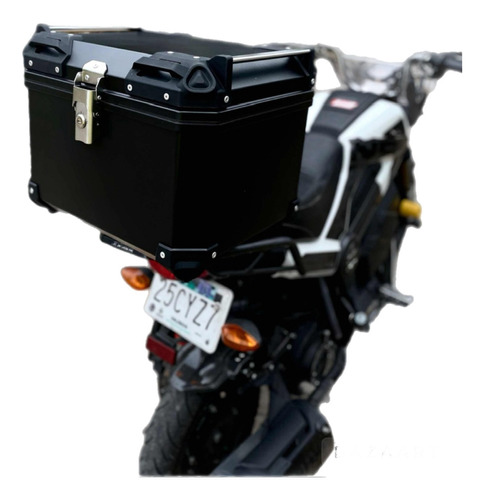 Caja Moto Top Case Aluminio Baul Con Base Honda Navi 45 L