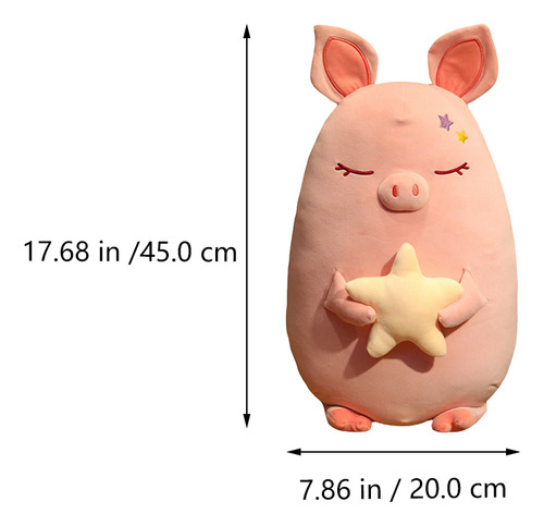Almohada De Peluche Con Forma De Cerdo De Dibujos Animados P