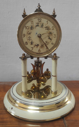 Antiguo Reloj De Torsión 400 Días Aniversario Kern Zodiacal (Usado)