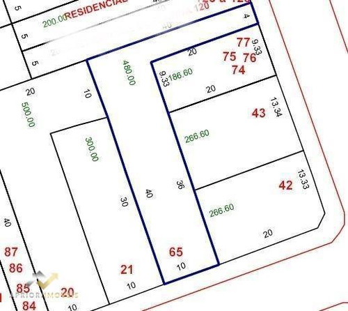 Terreno À Venda, 480 M² Por R$ 1.000.000 - Vila Pires - Santo André/sp - Te0050