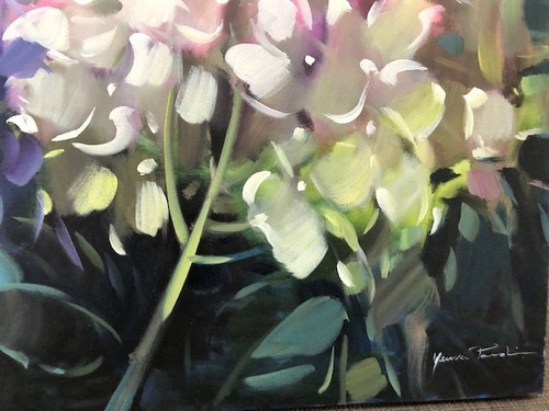 Quadro Acrílico S/tela Painel Hortências 60x80cm