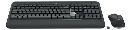 Kit Teclado Y Mouse Logitech Mk540 Inalámbrico Negro Español Negro Negro