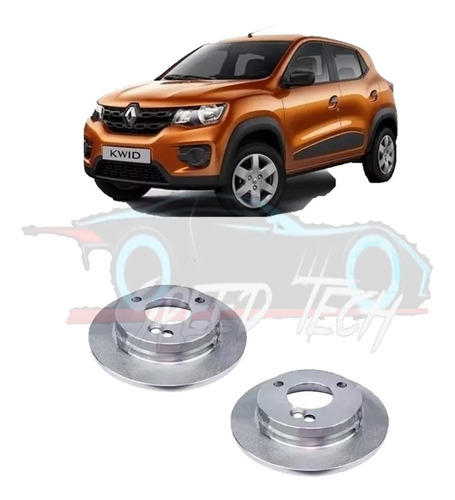 Par Disco Freio Dianteiro Renault Kwid 2018