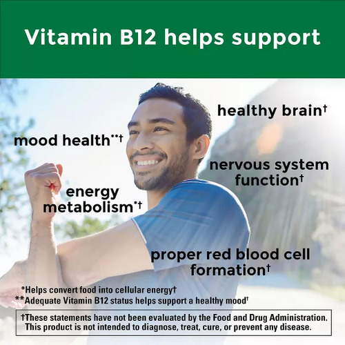 Nature Made Energy B12 1000 Mg Con 60 Gomitas Sin Sabor