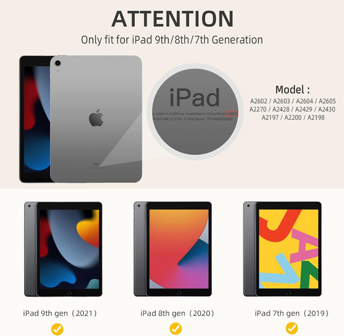 Funda Para iPad 10.2 (9ª, 8ª Y 7ª Generación) A2602