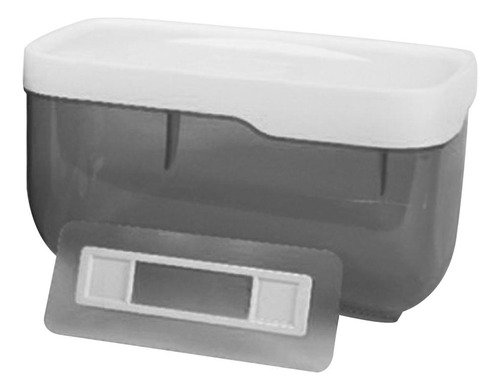 Caja De Pañuelos Autoadhesiva Para El Baño, Soporte Gris L