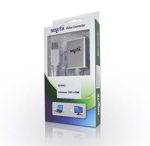 Imagen 1 de 2 de Adaptador Conversor De Usb 3.0 A Hdmi Nisuta Nscoushd3
