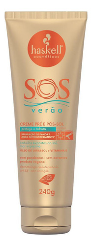 Kit Haskell Sos Verao Shampoo 300 Creme Pré/pós Sol