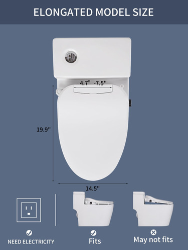 Asiento De Inodoro Inteligente De Marca X Modelo Y Blanco