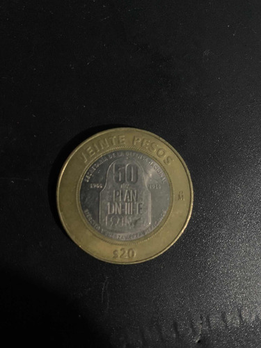 Moneda De $20, 50 Años Plan Dn-iii-e