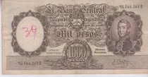 Comprar Billete Argentina $ 1000 Moneda Nacional - Año 1960 - B 2151