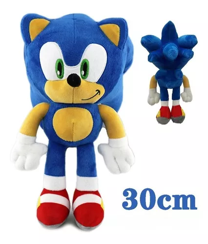 Boneco Pelúcia Sonic - Filme Game Jogo Brinquedo Personagem