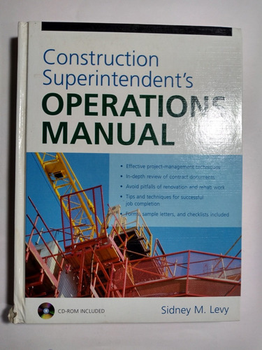 Construction Superintendent's . Operations Manual + Cd, Levy