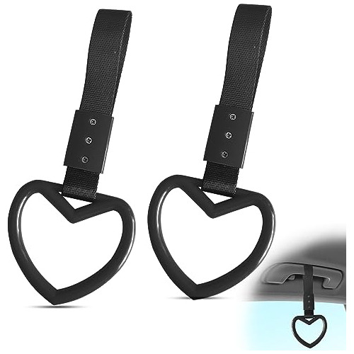 2pcs Correa Manija Coche Forma Corazón