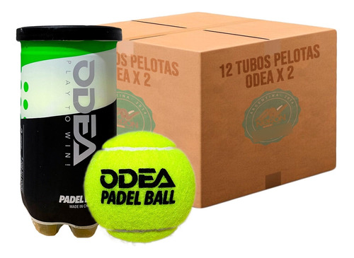 Pelota Odea Pro Padel: 12 Tubos Por 2 (distribuidor Oficial)