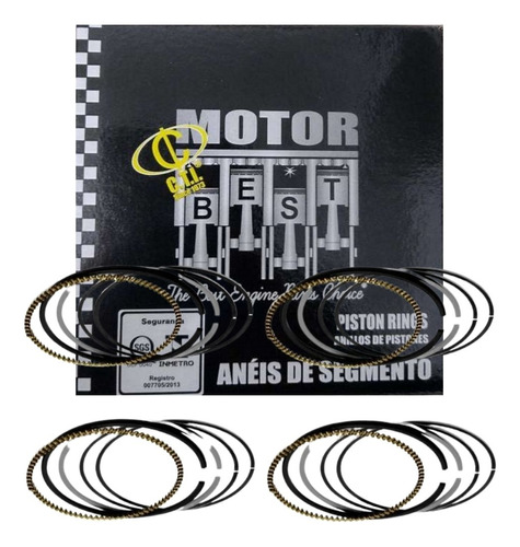 Jogo Anel Motor Mercedes Benz Classe A 190 1.9 8v 0,50