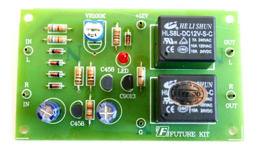 Placa Circuito Proteccion Altavoz Estereo Retardo 1-2s