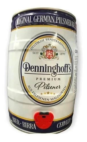 Barril De Cerveja Alemã - Denninghoffs - 5 Litros - Pilsner