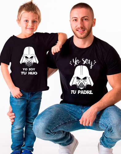 Poleras Dúo Papá E Hijo Yo Soy Tu Padre Película Star Wars