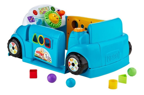 Imagen 3 de 7 de Fisher-price Smart Stages Crawl Around Carro Azul