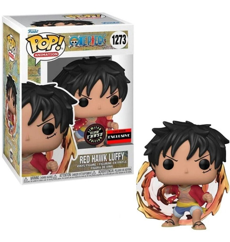 Funko Pop One Piece Red Hawk Luffy Chase Exclusivo Aaa #1273