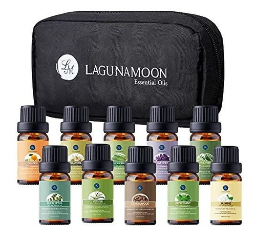 Aromaterapia Aceites - Lagunamoon Essential Oils Set Top 10 