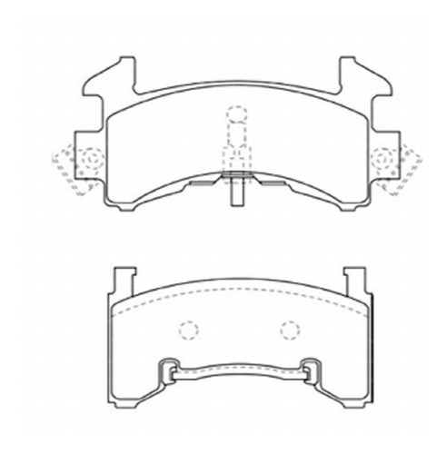 Pastillas Freno Del Cerám Chevrolet Malibu 1981-wagner, Usa