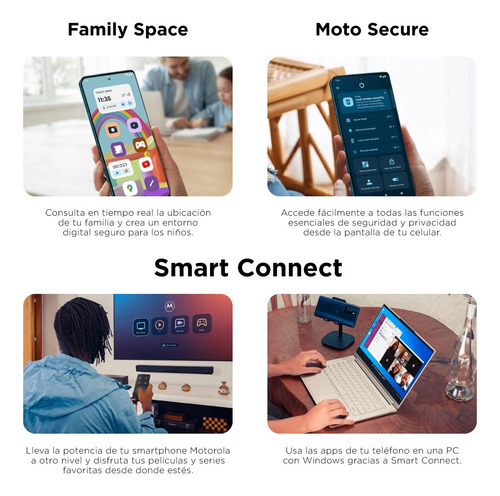 Smartphone Motorola Moto Edge 50 Fusion 5g 256 Gb 16 Gb (8gb Ram + 8 Gb Ram Boost) Camara 50mp Azul Ártico Con Audifonos Azul