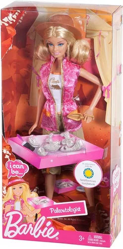 Boneca Barbie Quero Ser Paleontóloga W3738 - Mattel