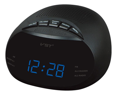 -901 Reloj Despertador Led Controlado Por Reloj Con Radio Y