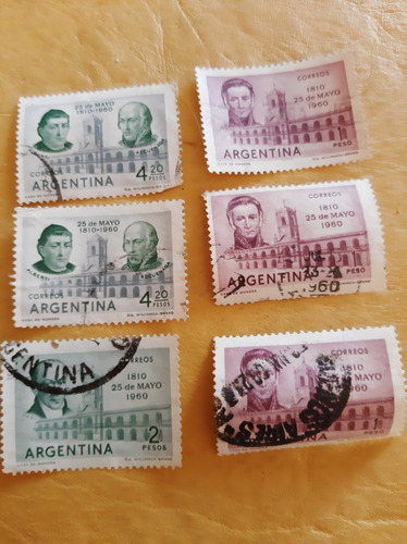 Estampillas Argentinas Correos - 1960