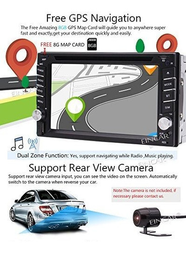 Vehiculo Reproductor Dvd Cd Navegacion Gps Camara Dash Pn