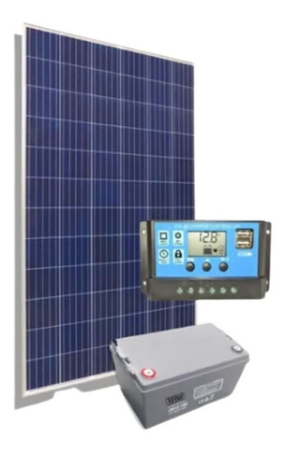 Kit Solar Paneles 80w + Regulador 20a + Batería Gel 12x100ah